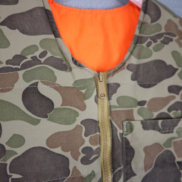 Eddie Bauer 1980s Vintage Reversible Duck Vest Mens Medium - Picture 4 of 8